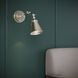 Edith 9 inch 60 watt Modern Gold Swing Arm Sconce Wall Light